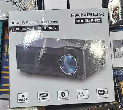 FANGOR 402 WiFi Projector, Native 1080P Full HD, Bluetooth 7500 Lumens[100Screen Included]