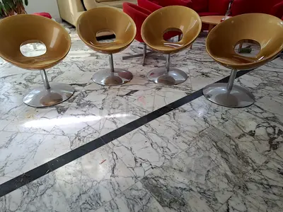 Set of 4 Retro Swivel Pod Chairs