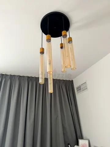 Modern tubular glass wall sconce - multi-light fixture