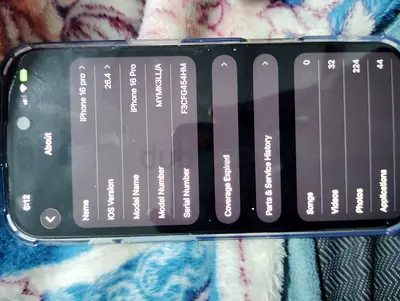 iPhone 16 Pro - Used, working (About screen shown)  only display change genuine by apple esim 256GB