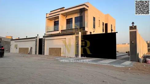 Luxury villa for sale in Al Yasmin, elegant design featuring 5 spacious bedrooms and ultra-luxurious finishes in a strategic location in Ajman 🏡✨