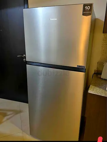 Hisense 2-Door Inverter Refrigerator, Stainless Steel