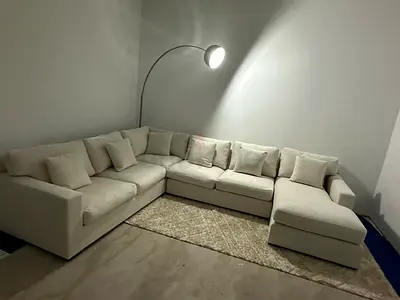 Excellent condition cratebarrel Ushape sofa