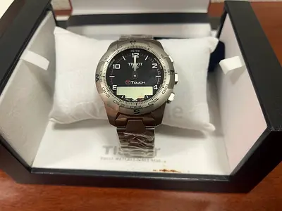 My Tissot mens stainless steel watch with original box - good condition