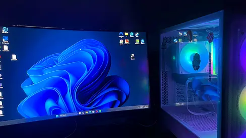 My RGB Desktop PC with Monitor — Ready to Use. (NZXT)
