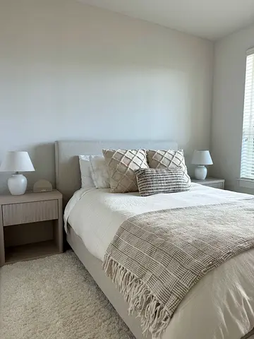 Brand new Beige upholstered bed