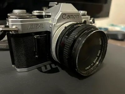 Canon AE-1 35mm SLR film camera (used)