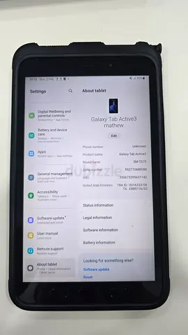 Samsung Galaxy Tab Active3 With Pen (Tab Active 3) - Working, with Rugged Case