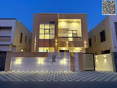 Luxury villa for sale in Al Yasmin, elegant design featuring 5 spacious bedrooms and ultra-luxurious finishes in a strategic location in Ajman 🏡✨