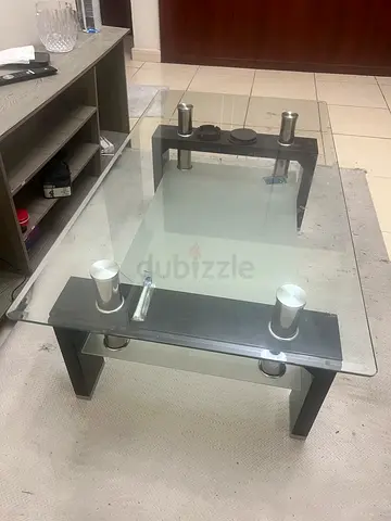 Glass-top Coffee Table (Rectangular) - Good Condition