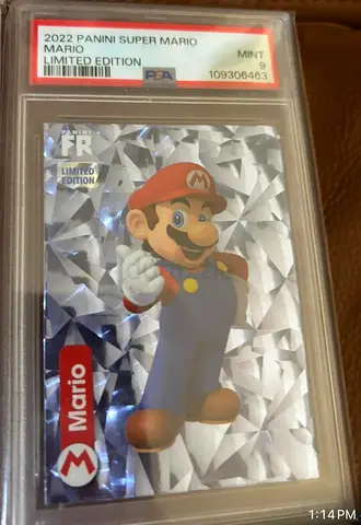 2022 Panini Super Mario Limited Edition PSA Mint 9 Holographic Card