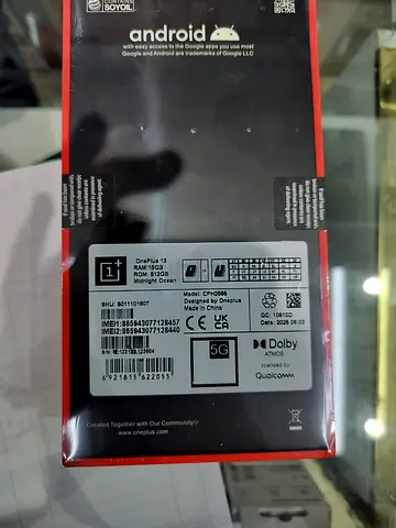 OnePlus 13 512gb ocean Chinese version.