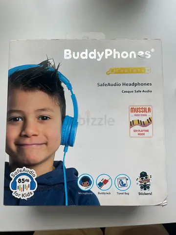 BuddyPhones SafeAudio Kids Headphones (Blue)