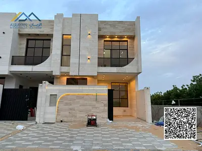 Villa for sale in Ajman, Al Helio 2 area, with all registration and ownership fees included. Stunning brand new villa with five master bedrooms | Lux
