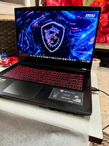 MSI GF65 Thin laptop with a GTX 1660 Ti