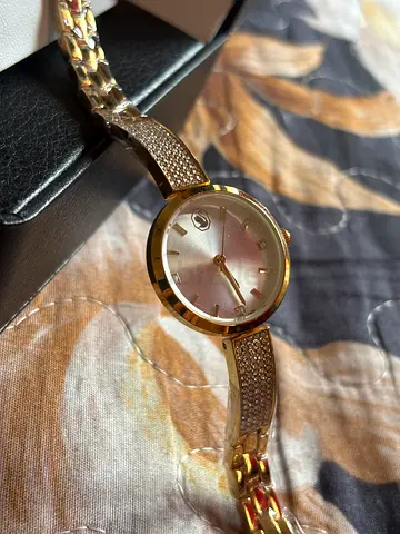 Swarovski Illumina 27mm womens watch in a gold-tone