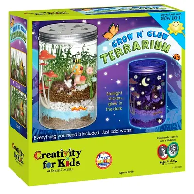 Grow N Glow Terrarium Kit by Faber-Castell - Grow Your Own Mini Garden