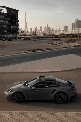2024 Porsche 911 Turbo | GCC | Arctic Grey | Full Option | Burmester Audio | HRE Wheels | 10,000km
