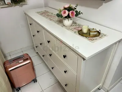 Ikea hemnes white 8-drawer dresser — good condition