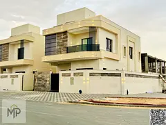 Corner villa for sale, registration fees included. 3 floors. Own your dream villa in Ajman directly