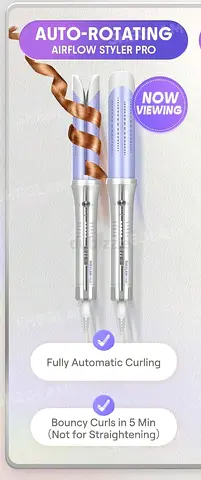 Latest Technology SHEGLAM Curler 38mm- Fabulous Wavy! for short long hair One Touch Airflow Styler