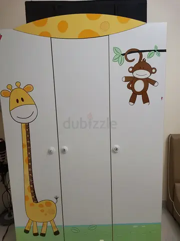 Cilek baby cot cum bed and wardrobe set