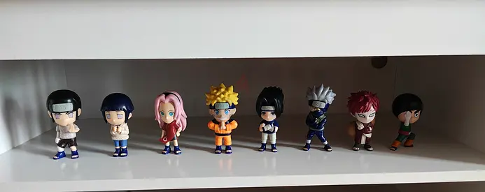 Set of 8 Naruto chibi action figures BK Limited Edition - Brand New