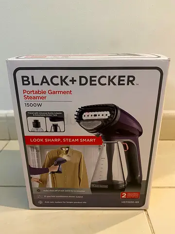 Black+Decker 1500W Portable Garment Steamer