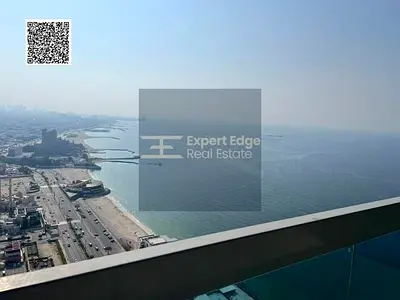 شقة بغرفة نوم واحدة مع غرفة معيشة مطلة على البحر - أبراج كورنيش، عجمان - تكييف مركزي