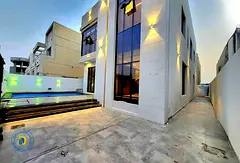 For sale: Modern 5-bedroom villa with pool in Al-Helio 2 area. Registration fees included. Super del