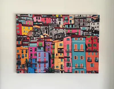 Large Mediterranean Canvas Wall Art (68.5cm x 50cm)