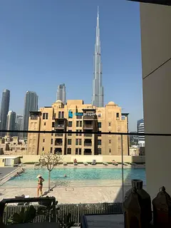 Furnished 2BR | Burj Khalifa &amp; Pool View | Burj Royale Downtown