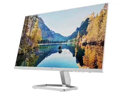 HP M24fw Full HD 23.8 IPS LCD Monitor with AMD FreeSync 2021 Model - Silver White