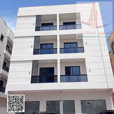 For sale in Ajman, a new residential/commercial building in Al Alia, G+3. Land area: 2755 sq ft. Built-up area: 8224 sq ft. Asking AED 3,790,000