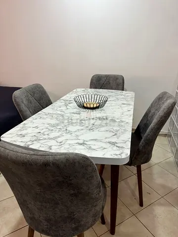 Scandi Dining Set Table with 6 chairs