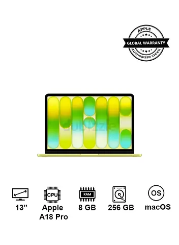 MacBook Neo | 13-Inch Display | 8GB RAM | 256GB SSD| English Keyboard || Citrus