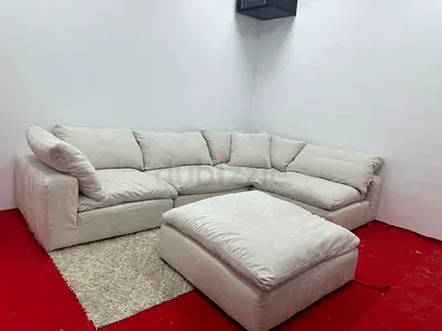 Same like new condition marina home luscious sofa with footstool