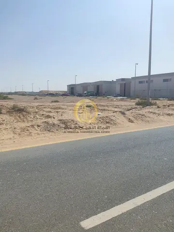 For sale: industrial land in the industrial area, area 13,616 sq ft, prime location, corner on two streets, freehold for Arabs and 99-year lease for f