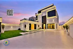 Al Rawda 3, villa 5BR with Roof, includes electricity, water, and AC. Freehold , and bank financing