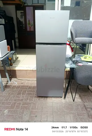 Silver Double Door Refrigerator