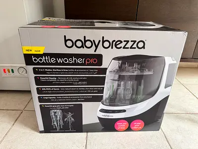 UNOPENED Baby Brezza bottle washer pro with 120 detergent tablets