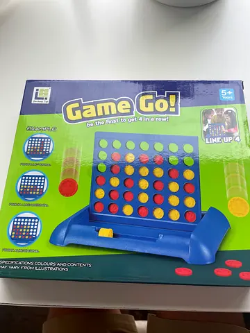 Game Go! Four-in-a-Row tabletop game