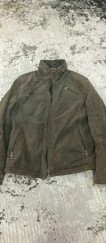 Mens leather jacket size M