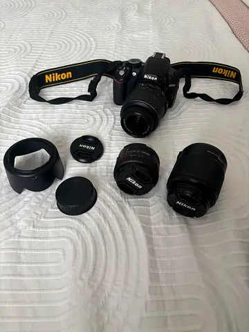 Nikon D3100 Professional Digital Camera with free lenses and full case