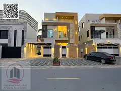 For sale, a villa in Ajman Al Helio, 5 master rooms, a Majles room, a hall, and a maid’s room, fre