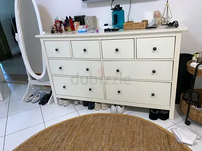 Ikea White 8-Drawer Dresser – Good Condition