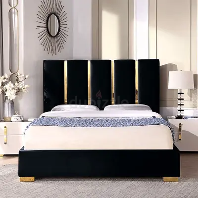 Black velvet koshan Brand new Queen size bed storage bed Queen bed mattress for sale