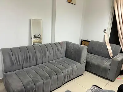 Comfortable Grey Sofa Set