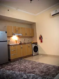 A studio for rent near Manar Mall, suitable for a small family.