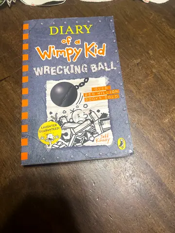 My copy: Diary of a Wimpy Kid — Wrecking Ball (paperback)